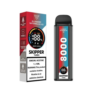 BLUEBERRY WATERMELON ICE SKIPPER TURBO 10K DISPOSABLE