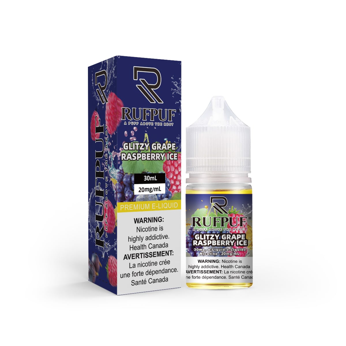 Rufpuf Glitzy Grape Raspberry Ice Nic Salt 30ml - Vaporslobby