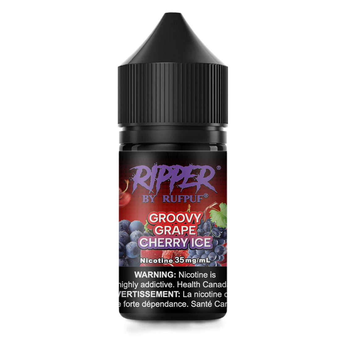 RIPPER GROOVY GRAPE CHERRY ICE SALT 30M (35MG-55MG)