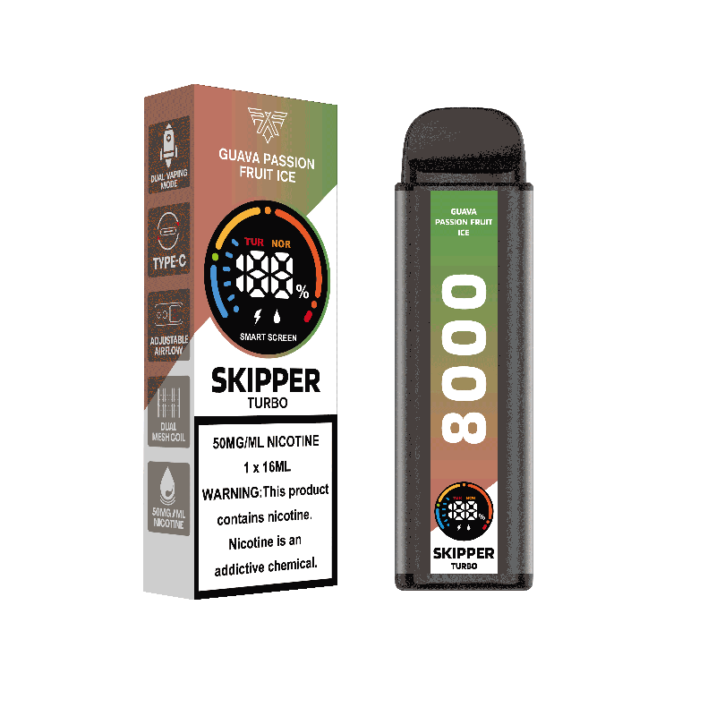 GUAVA PASSION FRUIT ICE SKIPPER TURBO 10K DISPOSABLE