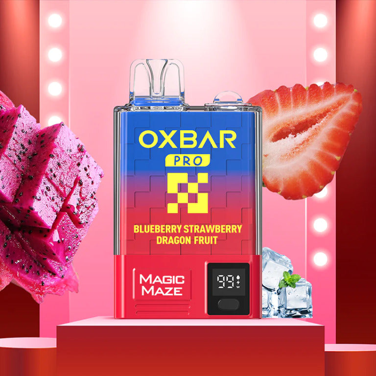 OXBAR MAGIC MAZE PRO - BLUEBERRY STRAWBERRY DRAGONFRUIT - 10000 PUFFS 50MG (900mAH)