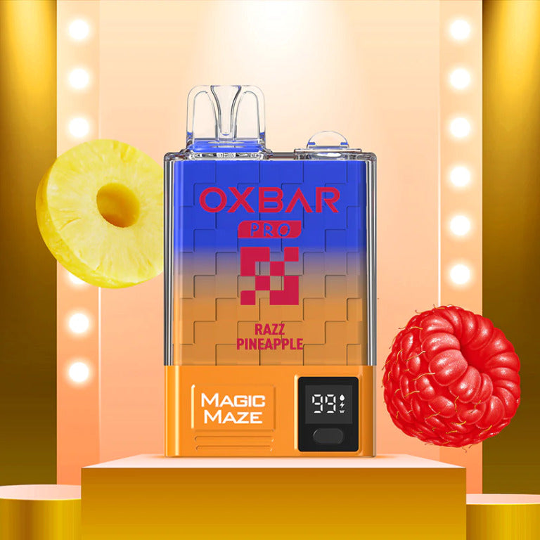 OXBAR MAGIC MAZE PRO - RAZZ PINEAPPLE - 10000 PUFFS 50MG (900mAH)