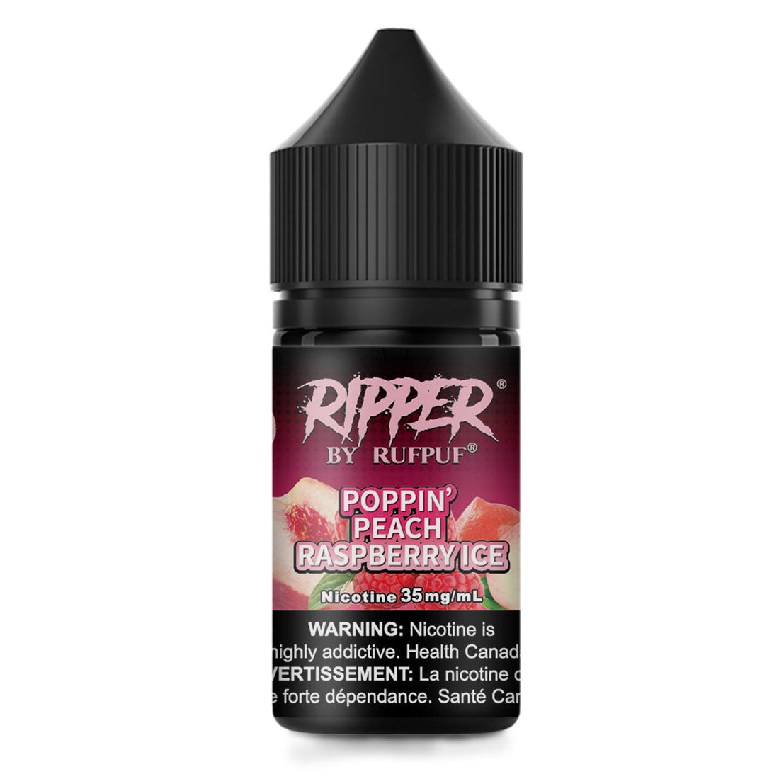 RIPPER POPPIN PEACH RASPBERRY ICE SALT 30ML (35MG-55MG)