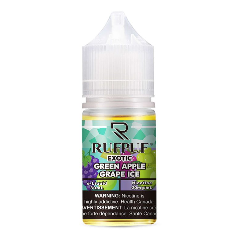 Rufpuf Exotic Green Apple Grape Ice Nic Salt 30ml E-Liquid in Pakistan