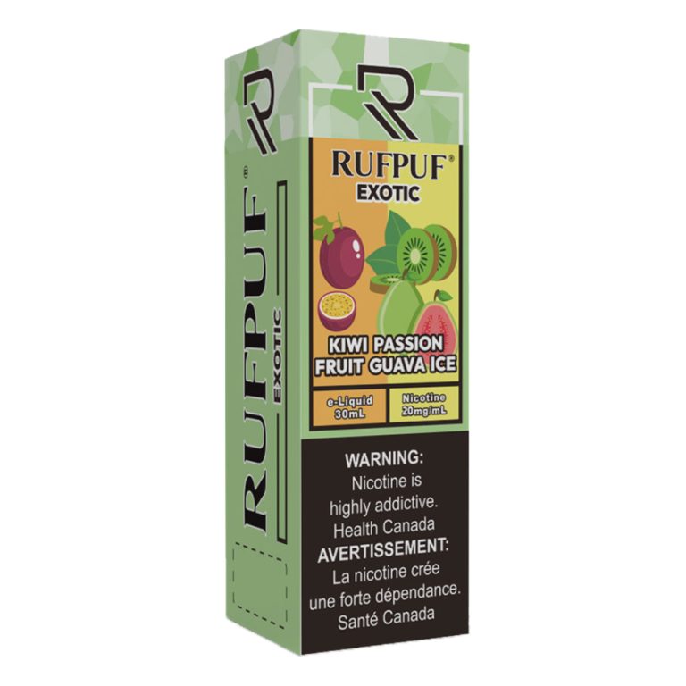 Rufpuf Exotic Kiwi Passion Fruit Guava Ice Nic Salt 30ml in Pakistan | Vaporslobby