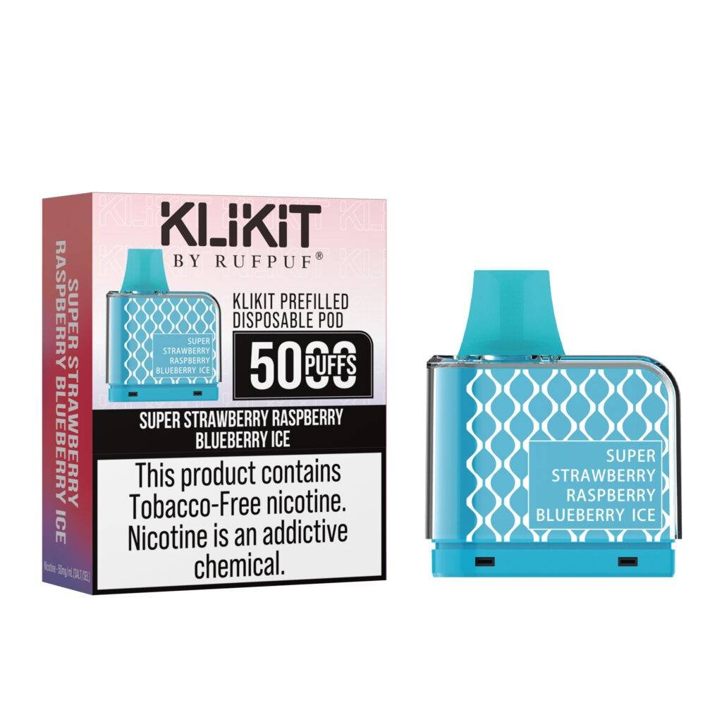 Rufpuf Klikit Super Strawberry Raspberry Blueberry Ice in Pakistan - Best Price - Prefilled | Vaporslobby