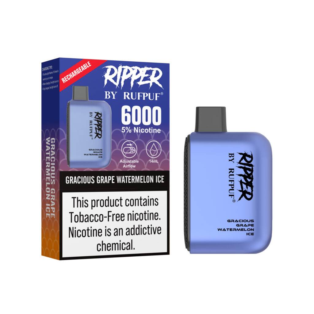 Rufpuf Ripper Gracious Grape Watermelon Ice Disposable Vape in Pakistan