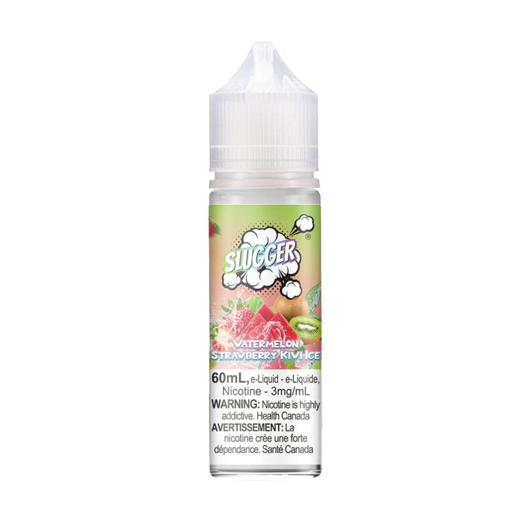 Slugger Watermelon Strawberry Kiwi Ice Freebase 60 E-Liquid - Best Price in Pakistan | Vaporslobby