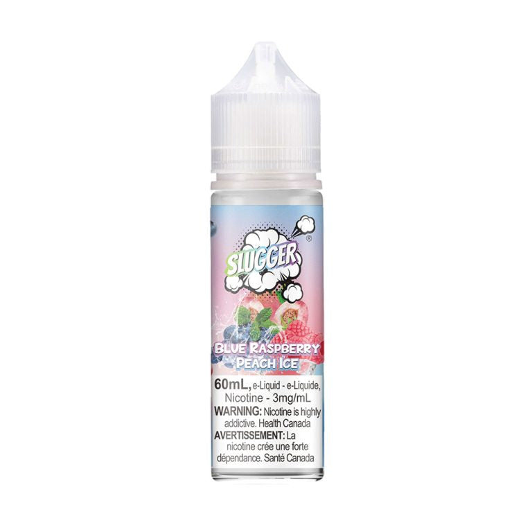 Slugger Blue Raspberry Peach Ice 60ml Freebase E-Liquid - Best Price in Pakistan | Vaporslobby