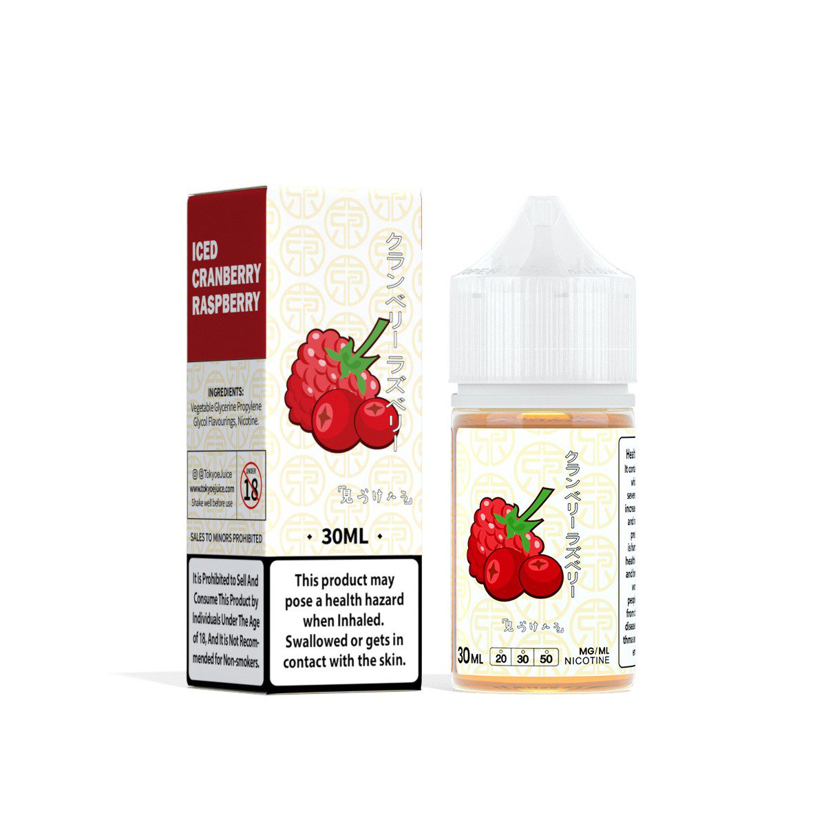 TOKYO CLASSIC SERIES - ICED CRANBERRY RASPBERRY SALT - 30ML (20MG-30MG-50MG)