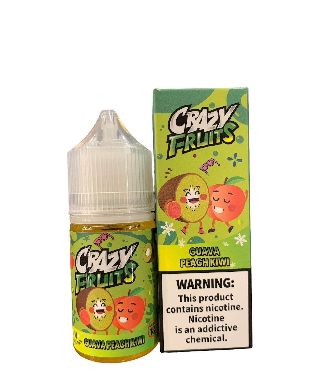 TOKYO NIC SALT CRAZY FRUIT SERIES - GUAVA PEACH KIWI ICE - 30ML (35MG-50MG)