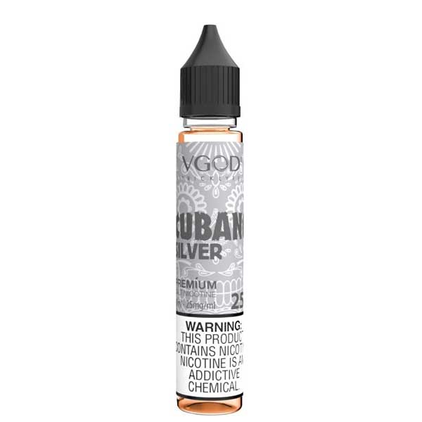 Vgod Cubano Silver Salt Nic 30ml E-Liquid - 25mg/50mg | Vaporslobby