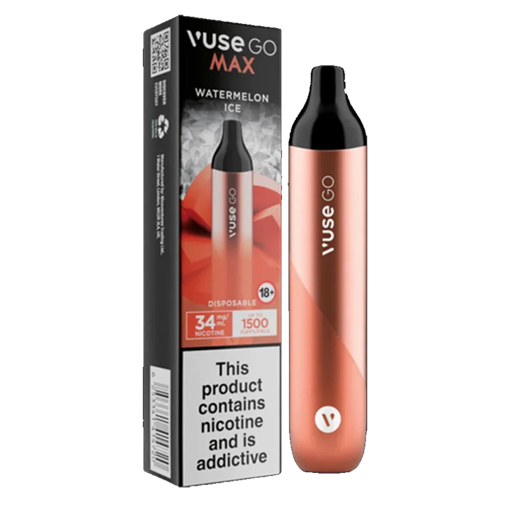 VUSE GO DISPOSABLE VAPE - WATERMELON ICE - 1500 PUFFS (34MG)