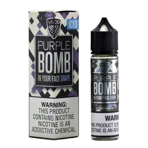 Vgod Iced Purple Bomb 60ml E-Liquid - Vaporslobby | Pakistan