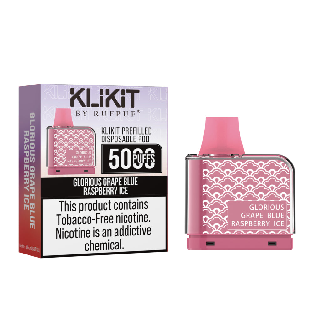 Rufpuf Klikit Disposable Glorious Grape Blue Raspberry Ice in Pakistan - Best Price - Prefilled | Vaporslobby