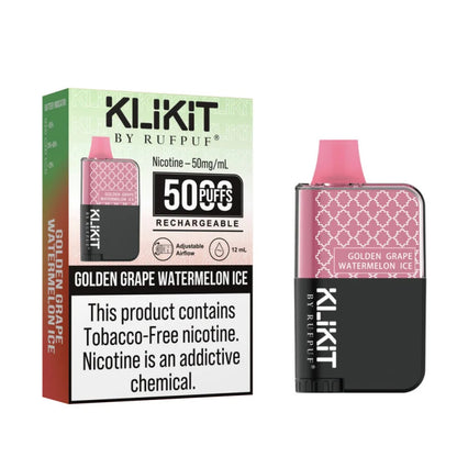 Rufpuf Klikit Disposable Vape Golden Grape Watermelon Ice in Pakistan - Best Price | Vaporslobby