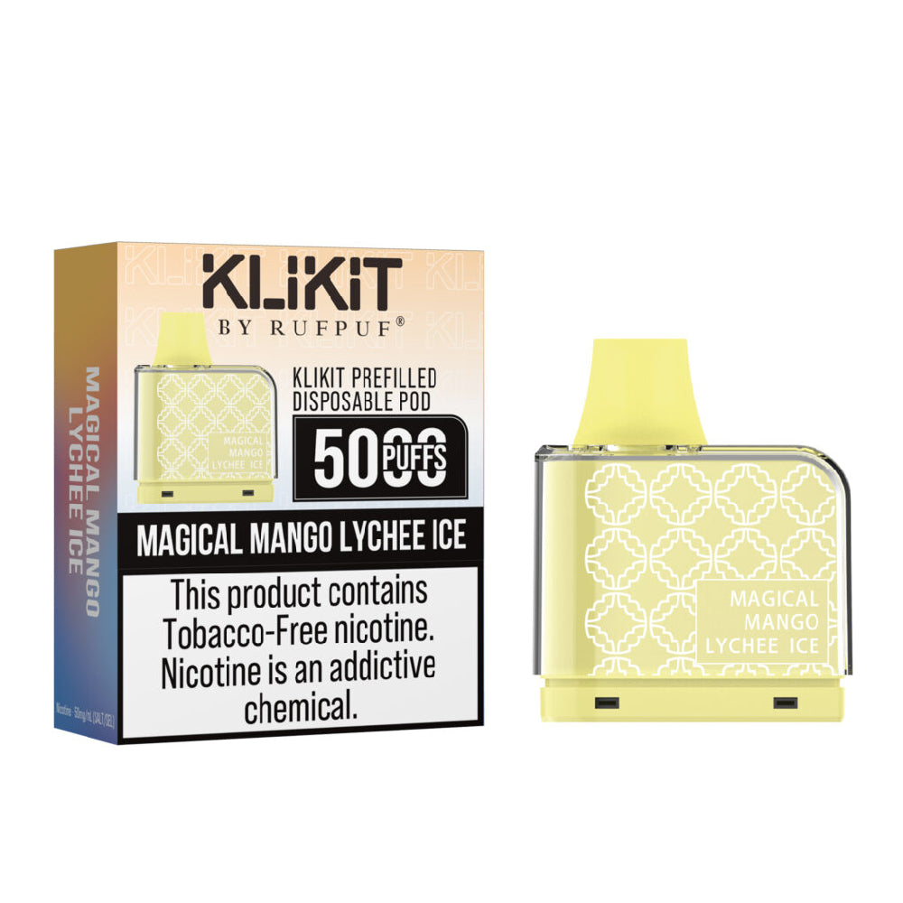 Rufpuf Klikit Disposable Magical Mango Lychee Ice in Pakistan - Best Price - Prefilled | Vaporslobby