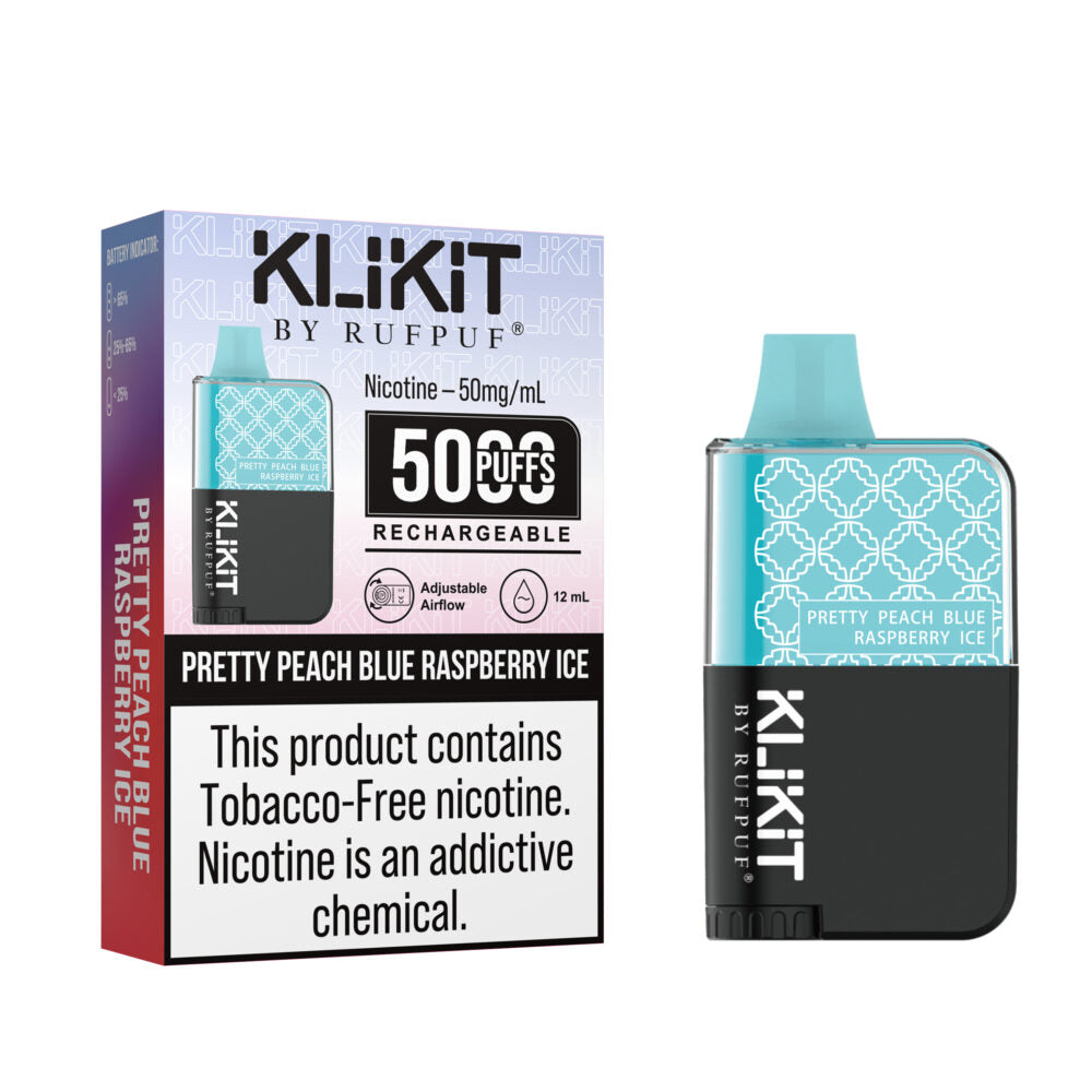 Rufpuf Klikit Disposable Vape Pretty Peach Blue Raspberry Ice in Pakistan - Best Price | Vaporslobby