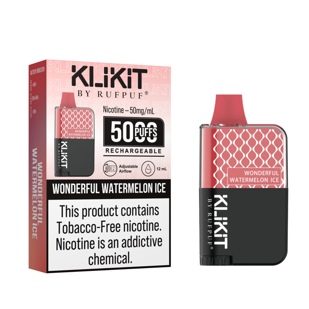 Rufpuf Klikit Disposable Vape Wonderful Watermelon Ice in Pakistan - Best Price | Vaporslobby