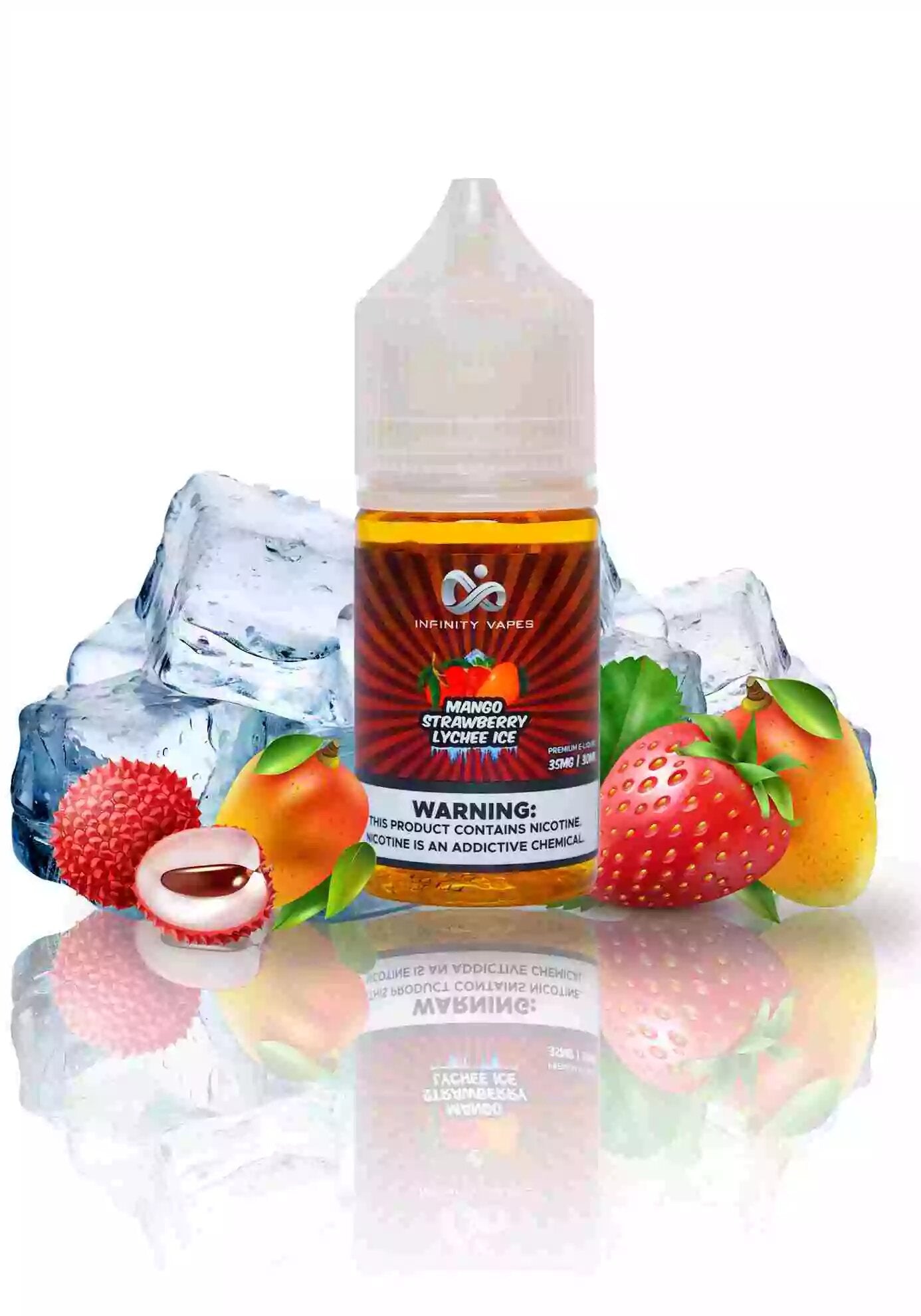 INFINITY MANGO STRAWBERRY LYCHEE ICE 30ML (35MG-50MG)