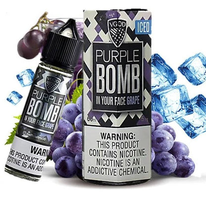 Vgod Iced Purple Bomb 60ml E-Liquid - Vaporslobby | Pakistan