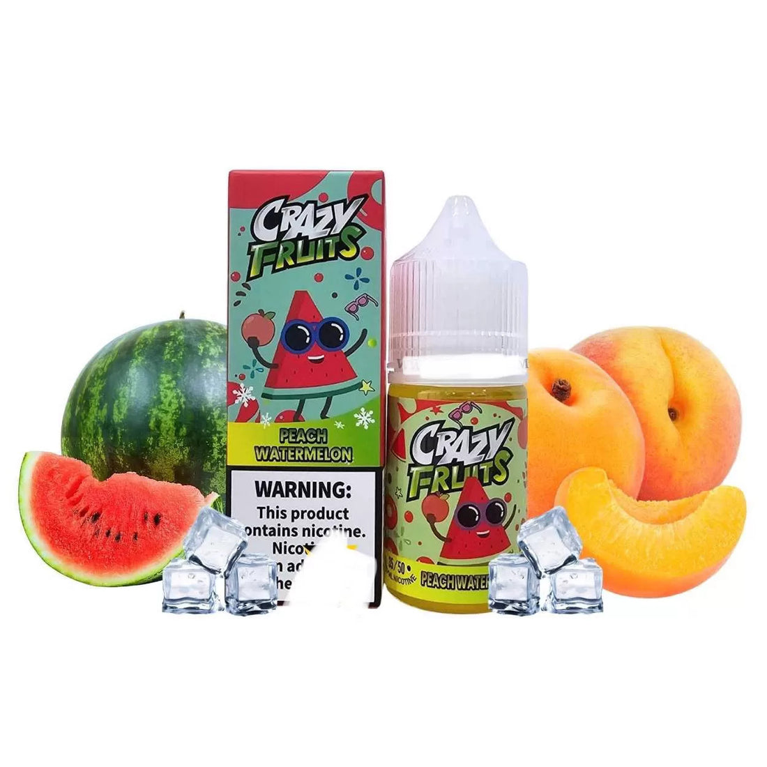 TOKYO NIC SALT CRAZY FRUIT SERIES - PEACH WATERMELON - 30ML (35MG-50MG)